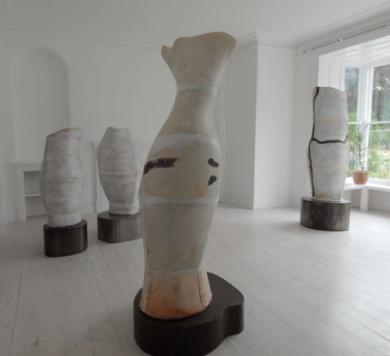 Some of the pieces exhibited in Tony Lattimer's gallery in Penzance, Cornwall